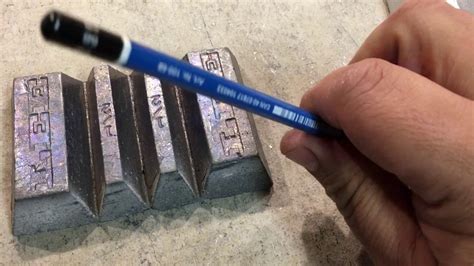 testing lead hardness with pencil